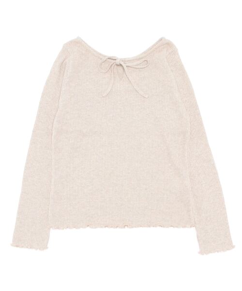 ニット セーター グリッターリボンロングスリーブ レディース flower（ファッション） ニット セーター グリッターリボン