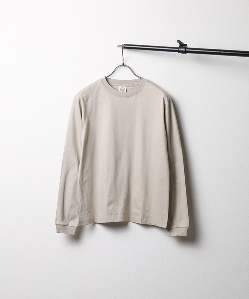 ARCHIVER(アーカイバ)の「【W】【it】【FE3】オーガニックコットンロングスリーブTシャツ(Tシャツ/カットソー・レディース・スミクロ/グレイッシュベージュ/ナチュラル・SMALL/MEDIUM/LARGE)」の3枚目の写真