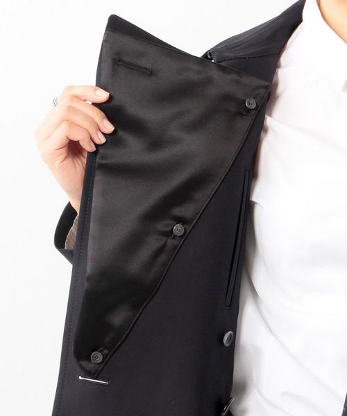 UNITED ARROWS(ユナイテッドアローズ)の「<THE RERACS(ザ リラクス)>ホワイトボタン ミドル トレンチコート◆(トレンチコート・レディース・ネイビー・38/36)」の3枚目の写真