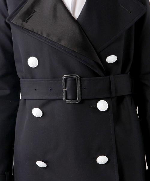 UNITED ARROWS(ユナイテッドアローズ)の「<THE RERACS(ザ リラクス)>ホワイトボタン ミドル トレンチコート◆(トレンチコート・レディース・ネイビー・38/36)」の12枚目の写真