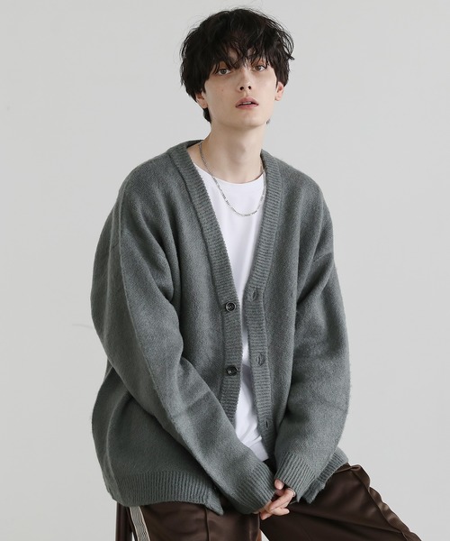 美品 RYO TAKASHIMA カーディガン ニット モヘア ビックシルエット 美品 RYO TAKASHIMA カーディガン ニット モヘア ビックシルエット