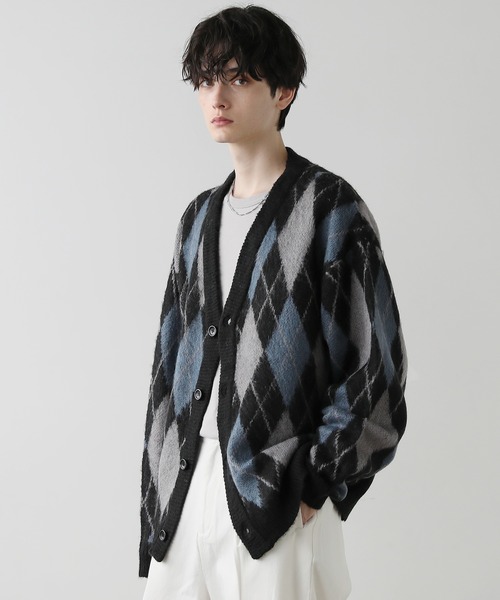 美品 RYO TAKASHIMA カーディガン ニット モヘア ビックシルエット レディース】【ONLY ARK】別注 モヘア Vネックカーディガン