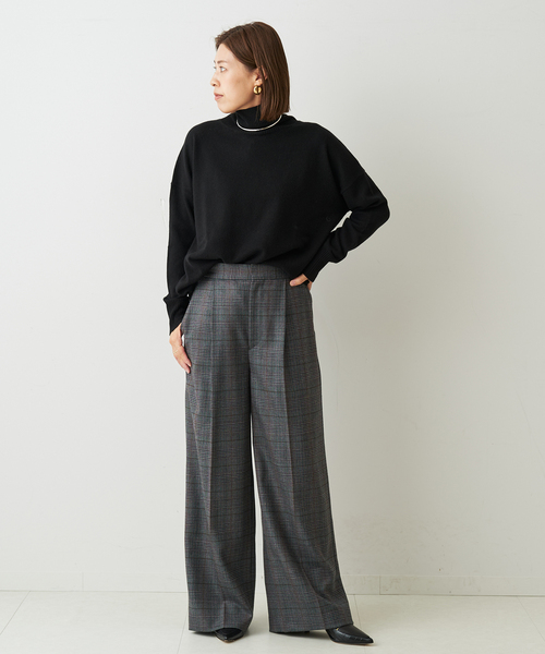 journal standard L'essage（ジャーナルスタンダードレサージュ）の「カシミヤ100 ハイネックプルオーバー（ニット/セーター・レディース・レッド/ブラック/ホワイト・FREE）」の8枚目の写真