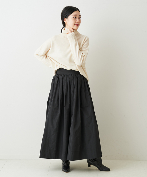 journal standard L'essage（ジャーナルスタンダードレサージュ）の「カシミヤ100 ハイネックプルオーバー（ニット/セーター・レディース・レッド/ブラック/ホワイト・FREE）」の9枚目の写真