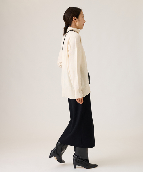 journal standard L'essage（ジャーナルスタンダードレサージュ）の「カシミヤ100 ハイネックプルオーバー（ニット/セーター・レディース・レッド/ブラック/ホワイト・FREE）」の16枚目の写真