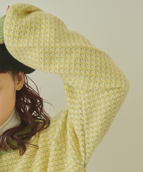 MERLOT（メルロー）の「2way配色リンクスカーディガン（カーディガン/ボレロ・レディース・ネイビー/グリーン/レッド・FREE）」の22枚目の写真