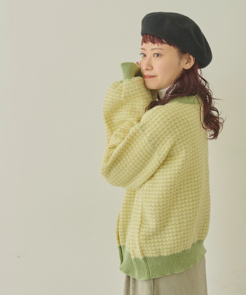 MERLOT（メルロー）の「2way配色リンクスカーディガン（カーディガン/ボレロ・レディース・ネイビー/グリーン/レッド・FREE）」の15枚目の写真