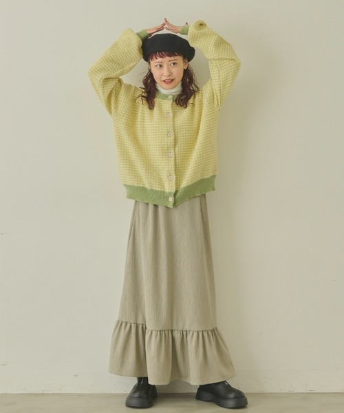 MERLOT（メルロー）の「2way配色リンクスカーディガン（カーディガン/ボレロ・レディース・ネイビー/グリーン/レッド・FREE）」の18枚目の写真