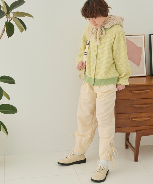 MERLOT（メルロー）の「2way配色リンクスカーディガン（カーディガン/ボレロ・レディース・ネイビー/グリーン/レッド・FREE）」の12枚目の写真