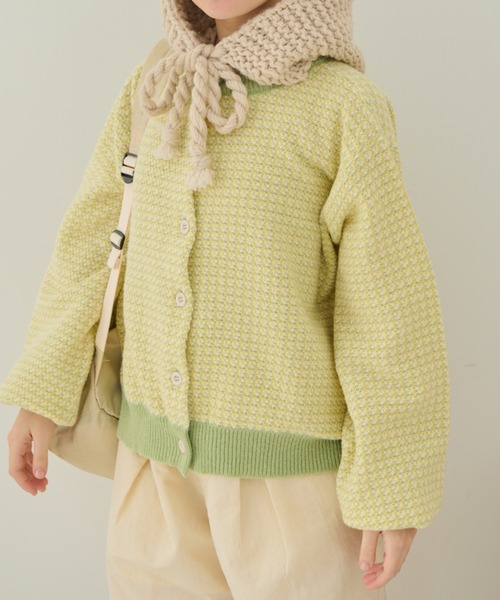 MERLOT（メルロー）の「2way配色リンクスカーディガン（カーディガン/ボレロ・レディース・ネイビー/グリーン/レッド・FREE）」の7枚目の写真