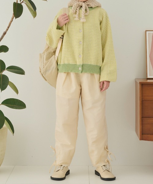 MERLOT（メルロー）の「2way配色リンクスカーディガン（カーディガン/ボレロ・レディース・ネイビー/グリーン/レッド・FREE）」の10枚目の写真