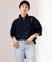 Attick by Johnbull（アティックバイジョンブル）の「【Attick by Johnbull】オーバーサイズハーフスリーブシャツ（シャツ/ブラウス）」