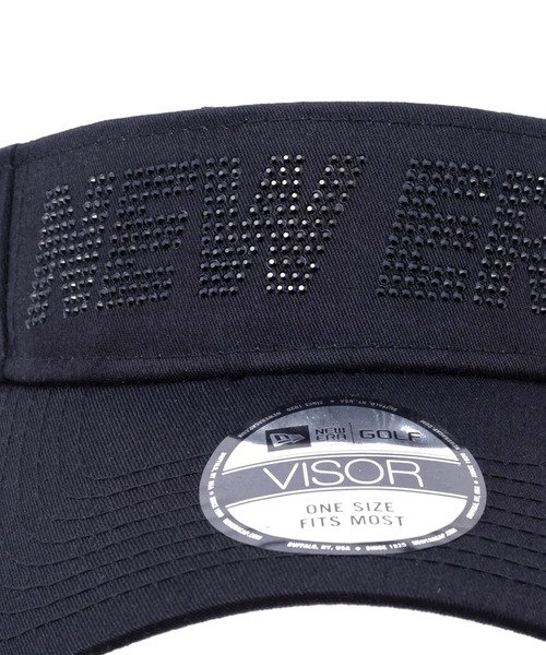 NEW ERA(ニューエラ)の「【NEW ERA】ゴルフ サンバイザー Rhinestone ラインストーン NEW ERA(サンバイザー・メンズ・ヘザーグレー/ブラック・F)」の4枚目の写真