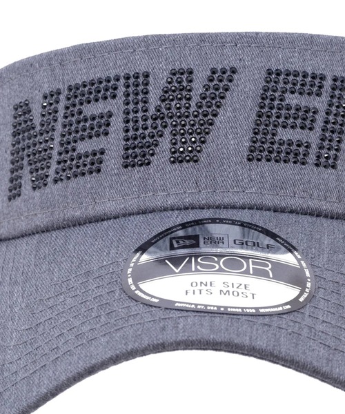 NEW ERA(ニューエラ)の「【NEW ERA】ゴルフ サンバイザー Rhinestone ラインストーン NEW ERA(サンバイザー・メンズ・ヘザーグレー/ブラック・F)」の8枚目の写真