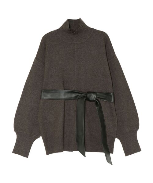 LAGUNAMOON(ラグナムーン)の「【WEB限定】ウエストマークニットプルオーバー(ニット/セーター・レディース・グリーン/ベージュ/ピンク/ブラウン・FREE)」の19枚目の写真