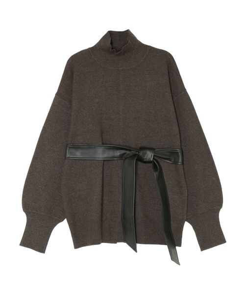 LAGUNAMOON(ラグナムーン)の「【WEB限定】ウエストマークニットプルオーバー(ニット/セーター・レディース・グリーン/ベージュ/ピンク/ブラウン・FREE)」の7枚目の写真