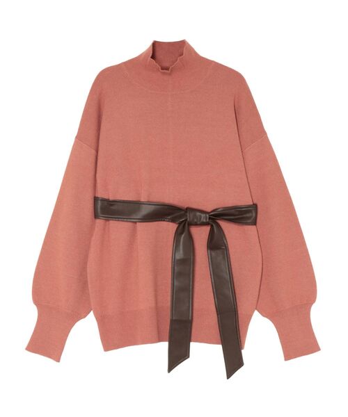 LAGUNAMOON(ラグナムーン)の「【WEB限定】ウエストマークニットプルオーバー(ニット/セーター・レディース・グリーン/ベージュ/ピンク/ブラウン・FREE)」の5枚目の写真