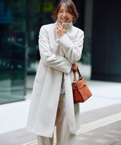 Super140カシミヤ混Vネックコート（ノーカラーコート）｜UNITED