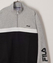 FILA（フィラ）の「【FILA/フィラ】ワンポイント刺繍切替ハーフジップスウェット/裏起毛（スウェット・メンズ）」