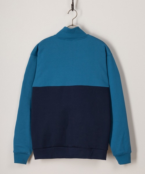 FILA（フィラ）の「【FILA/フィラ】ワンポイント刺繍切替ハーフジップスウェット/裏起毛（スウェット・レディース・ブルー/グレー/ブラック/イエロー・M/L/XL）」の5枚目の写真