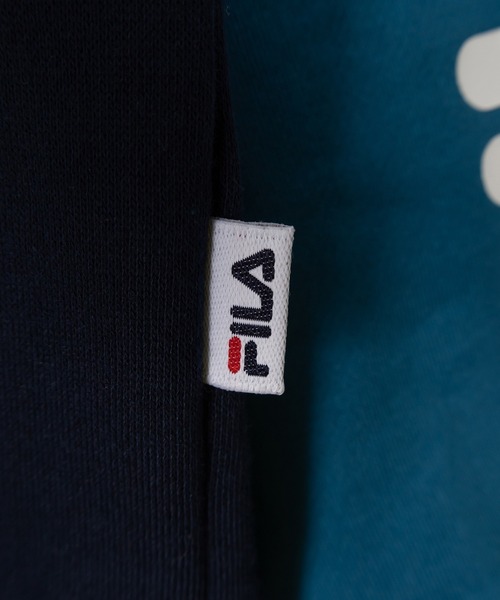 FILA（フィラ）の「【FILA/フィラ】ワンポイント刺繍切替ハーフジップスウェット/裏起毛（スウェット・レディース・ブルー/グレー/ブラック/イエロー・M/L/XL）」の15枚目の写真