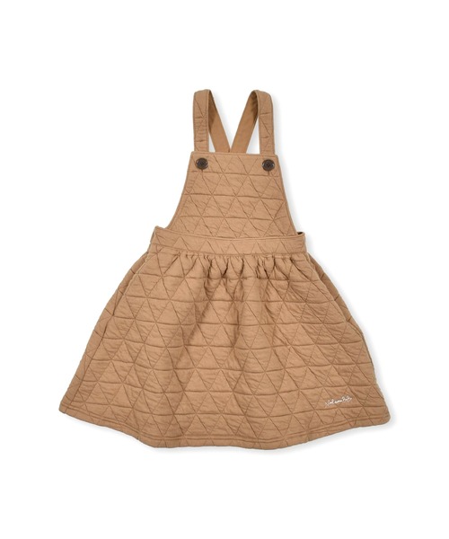 Noeil aime BeBe（ノイユエイムベベ）の「NoeilaimeBeBe/キルティングシームポケットジャンパースカート(90~130cm)（ジャンパースカート・キッズ・グリーン/ライトブラウン・100/110/90/120/130）」の19枚目の写真
