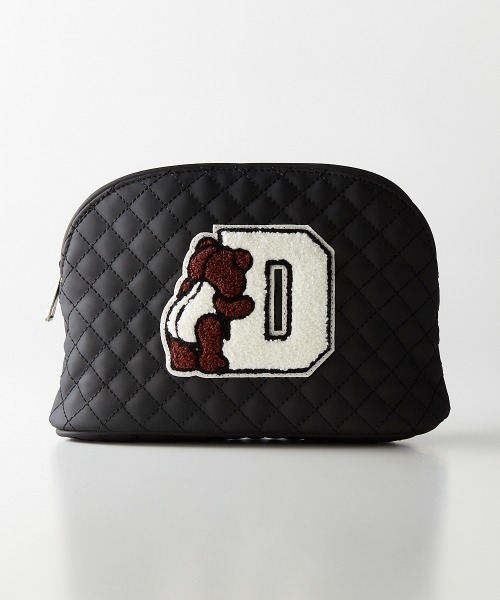 DOUBLE STANDARD CLOTHING(ダブルスタンダードクロージング)の「ロゴワッペン付きキルティングポーチ(クラッチバッグ・レディース・ブラック・FREE)」の6枚目の写真