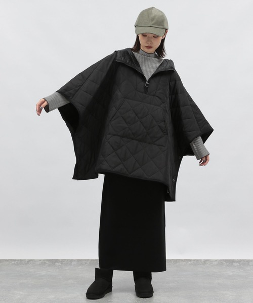 LAKOLE（ラコレ）の「キルティングポンチョコート / 171500（その他アウター・レディース・ブラック・MEDIUM/SMALL）」の7枚目の写真