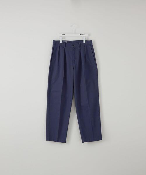 CITEN(シテン)の「<CITEN>2タック ワイド チノパンツ(チノパンツ・メンズ・ライトグレー/ベージュ/ロイヤルブルー/ブラック・L/XL)」の4枚目の写真