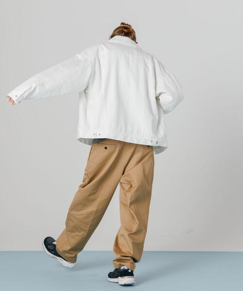 CITEN(シテン)の「<CITEN>2タック ワイド チノパンツ(チノパンツ・メンズ・ライトグレー/ベージュ/ロイヤルブルー/ブラック・L/XL)」の8枚目の写真