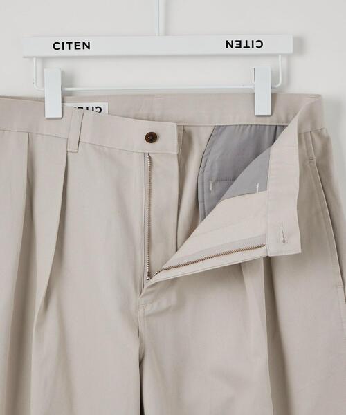 CITEN(シテン)の「<CITEN>2タック ワイド チノパンツ(チノパンツ・メンズ・ライトグレー/ベージュ/ロイヤルブルー/ブラック・L/XL)」の14枚目の写真