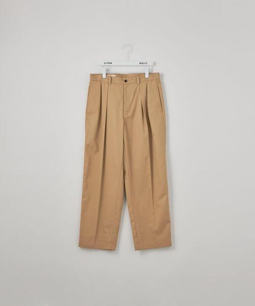 CITEN（シテン）の「＜CITEN＞2タック ワイド チノパンツ