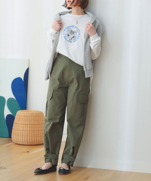 B:MING by BEAMS（ビーミングバイビームス）の「B:MING by BEAMS / 綿 ナイロン カーゴパンツ（カーゴパンツ・レディース・ベージュ系その他/オリーブ・SMALL/MEDIUM）」の7枚目の写真