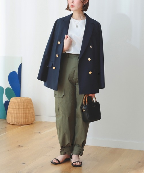 B:MING by BEAMS（ビーミングバイビームス）の「B:MING by BEAMS / 綿 ナイロン カーゴパンツ（カーゴパンツ・レディース・ベージュ系その他/オリーブ・SMALL/MEDIUM）」の20枚目の写真