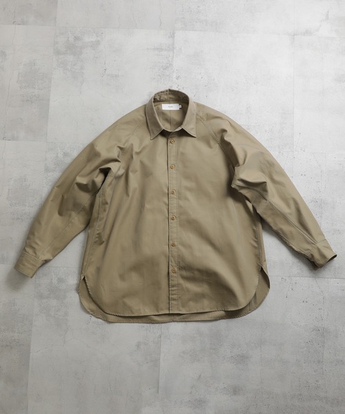 FUSE(フューズ)の「弱撥水シャンブレーギャバロングスリーブシャツ(シャツ/ブラウス・メンズ・カーキ/ネイビー・01/02/03)」の4枚目の写真