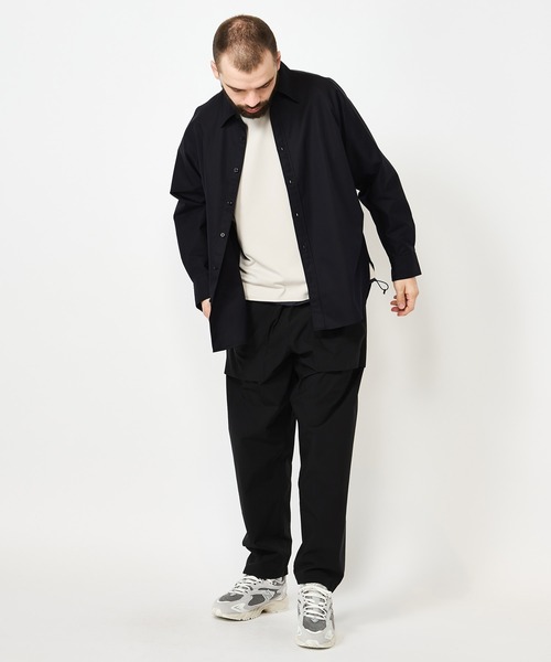 FUSE(フューズ)の「弱撥水シャンブレーギャバロングスリーブシャツ(シャツ/ブラウス・メンズ・カーキ/ネイビー・01/02/03)」の18枚目の写真