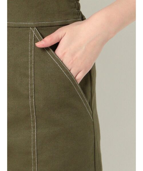 MURUA（ムルーア）の「ギャザースリーブステッチワンピース（ワンピース・レディース・ブラック/カーキ/インディゴブルー・1/2）」の16枚目の写真