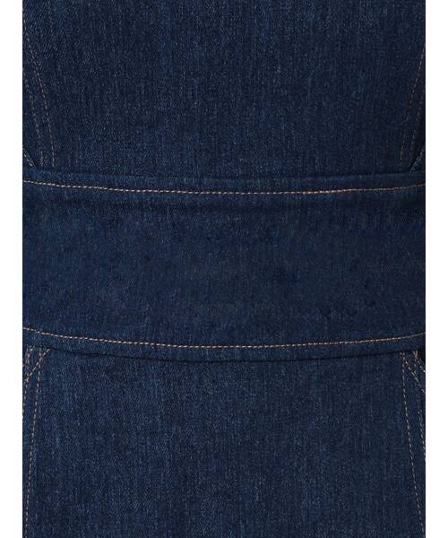 MURUA（ムルーア）の「ギャザースリーブステッチワンピース（ワンピース・レディース・ブラック/カーキ/インディゴブルー・1/2）」の6枚目の写真