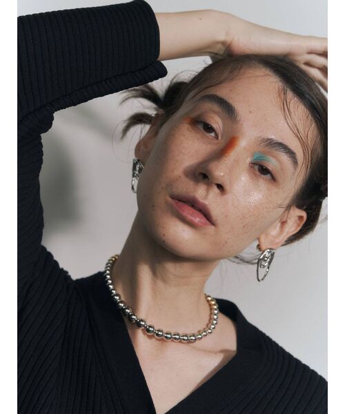 UN3D.（アンスリード）の「センターボールピアス（ピアス（両耳用）・レディース・ゴールド/シルバー・FREE）」の7枚目の写真