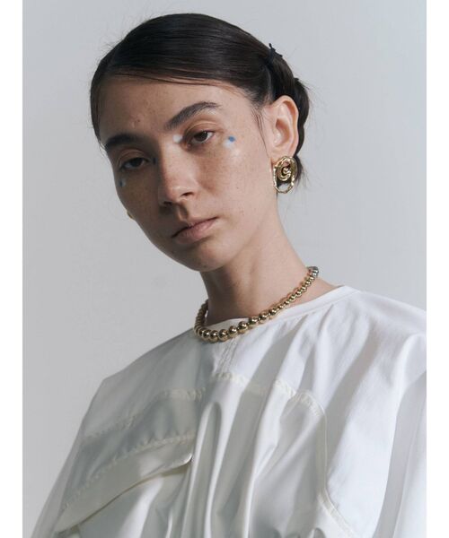 UN3D.（アンスリード）の「センターボールピアス（ピアス（両耳用）・レディース・ゴールド/シルバー・FREE）」の9枚目の写真