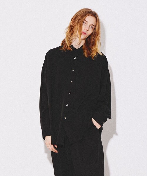 tk.TAKEO KIKUCHI（ティーケータケオキクチ）の「◆なめらかビッグシャツ（シャツ/ブラウス・メンズ・マスタード/ブルー/ホワイト/ブラック・01/02/03）」の3枚目の写真