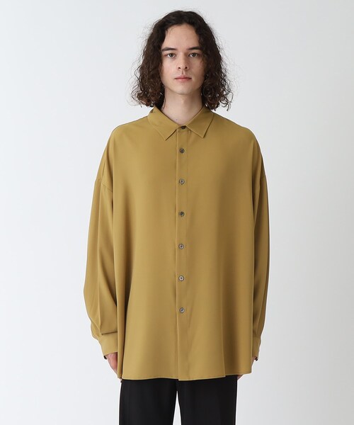tk.TAKEO KIKUCHI（ティーケータケオキクチ）の「◆なめらかビッグシャツ（シャツ/ブラウス・メンズ・マスタード/ブルー/ホワイト/ブラック・01/02/03）」の16枚目の写真