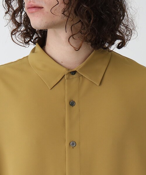 tk.TAKEO KIKUCHI（ティーケータケオキクチ）の「◆なめらかビッグシャツ（シャツ/ブラウス・メンズ・マスタード/ブルー/ホワイト/ブラック・01/02/03）」の5枚目の写真