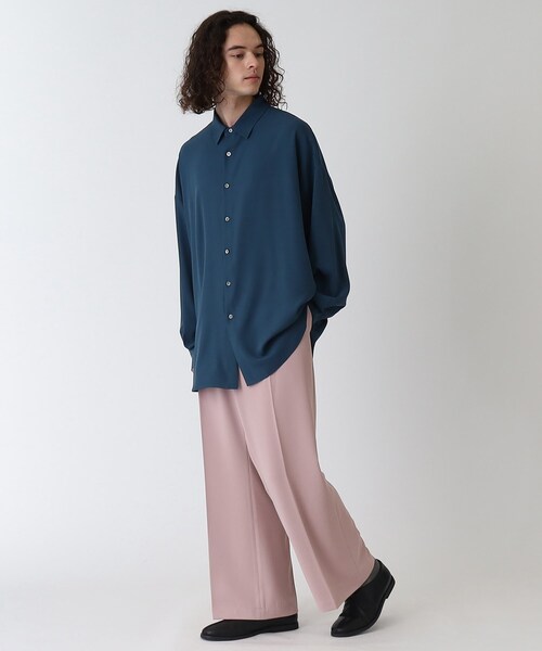 tk.TAKEO KIKUCHI（ティーケータケオキクチ）の「◆なめらかビッグシャツ（シャツ/ブラウス・メンズ・マスタード/ブルー/ホワイト/ブラック・01/02/03）」の17枚目の写真