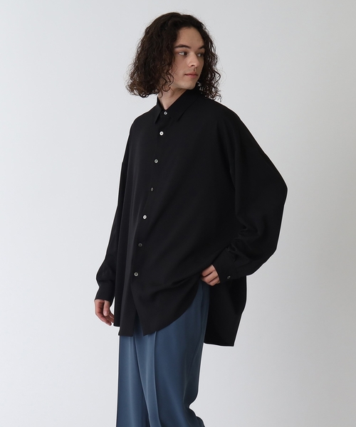 tk.TAKEO KIKUCHI（ティーケータケオキクチ）の「◆なめらかビッグシャツ（シャツ/ブラウス・メンズ・マスタード/ブルー/ホワイト/ブラック・01/02/03）」の8枚目の写真