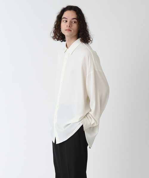 tk.TAKEO KIKUCHI（ティーケータケオキクチ）の「◆なめらかビッグシャツ（シャツ/ブラウス・メンズ・マスタード/ブルー/ホワイト/ブラック・01/02/03）」の19枚目の写真