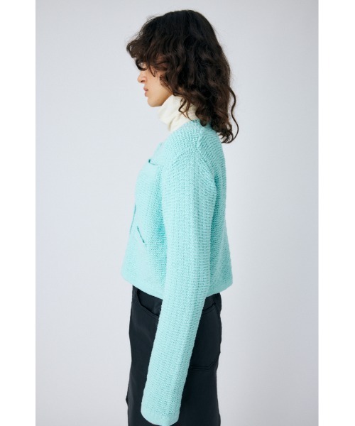 MOUSSY（マウジー）の「BI COLOR KNIT カーディガン（カーディガン