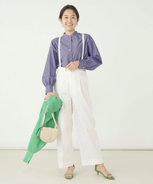 NOLLEY’S（ノーリーズ）の「ウォッシャブル2WAYデニムパンツ（その他パンツ・レディース・インディゴブルー/ホワイト・38/36）」の3枚目の写真