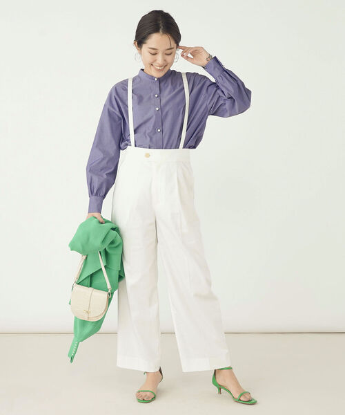 NOLLEY’S（ノーリーズ）の「ウォッシャブル2WAYデニムパンツ（その他パンツ・レディース・インディゴブルー/ホワイト・38/36）」の4枚目の写真