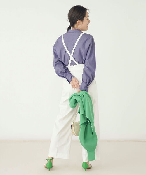 NOLLEY’S（ノーリーズ）の「ウォッシャブル2WAYデニムパンツ（その他パンツ・レディース・インディゴブルー/ホワイト・38/36）」の6枚目の写真